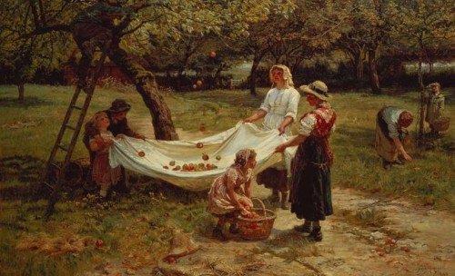 The Apple Gatherers (x)Frederick Morgan 1880