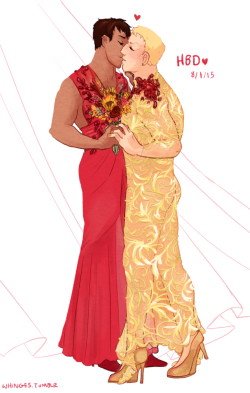 Whinges:  A Couple Titans Lookin Real Fancy For Reiner’s Birthday ✨ Dresses Are