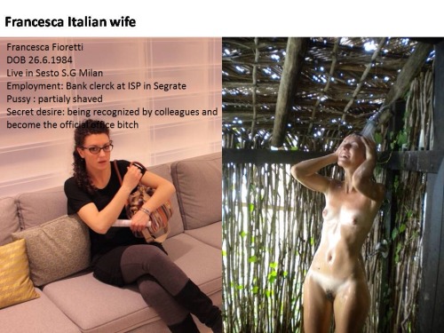 submityourselfievidsandpics:  User submission. Italian wife, Francesca. Pt. 1