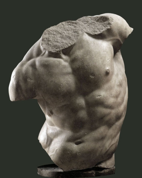 The Gaddi Torso, part of Hellenistic sculpture of the 2nd century B.C. Italy, Florence, Uffizzi Gall