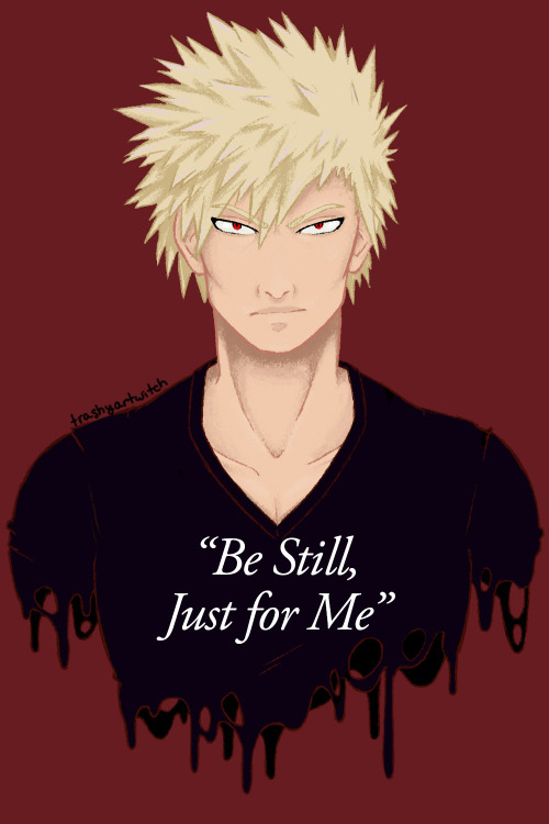 OC] Some Fanart I made of Bakugo in my style! I just recently