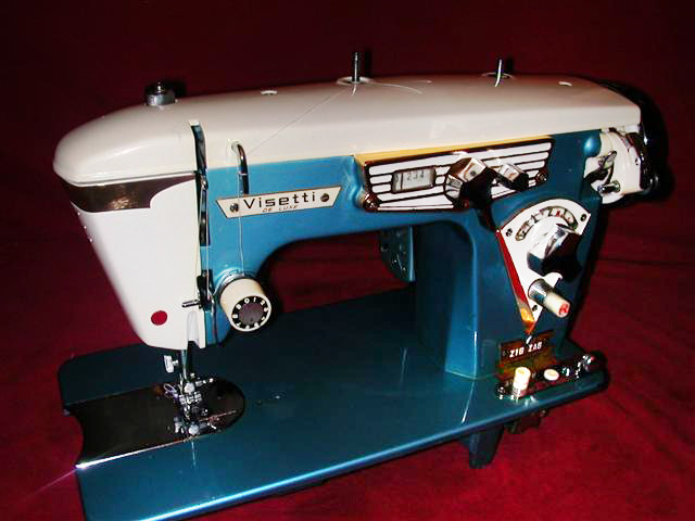 midcenturymodernfreak:  Sew Stylish! 1960s Visetti &amp; White Sewing Machines