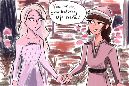 saladmonger:I love that Elsa basically peaced out with the Northuldra people like the Uhaul lesbian 