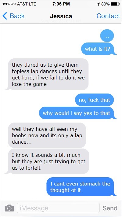 yourgirlfriendcheats:  She had to win. Part 2