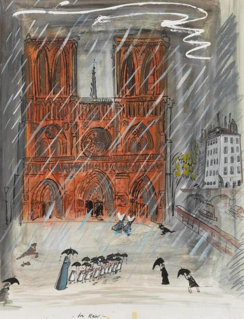 thefashioncomplex:“In Rain” from Madeline, Ludwig Bemelmans, 1939