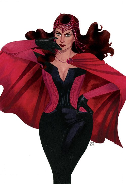 kevinwada:Thought why not repost the explorations that led to my #ScarletWitch redesign for Marvel c