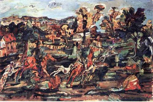 artist-kokoschka:The Hunt, Oskar Kokoschka