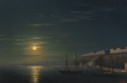 dappledwithshadow:View of Odessa on a Moonlit