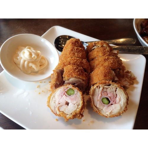 蘆筍雞卷 | 聚 | Deep Fried Chicken Rolls with Asparagus & Ham | Dinesty  #蘆筍雞卷 #聚Richmond #聚 #dinesty