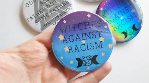 magicalshopping:♡ Witches Against Racism BLM Charity Button ♡ 