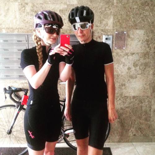 principessaonthebike: From yesterday! #GirlsOnly ride! #pocgirl #rapha #werideTeamKit ・・・ #principes