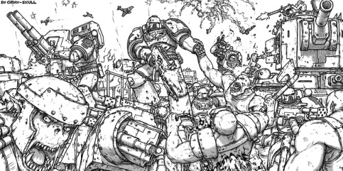 Silver Skulls Vs Orks by Gray-Skull &mdash;&mdash;My DeviantArtMy Patreon