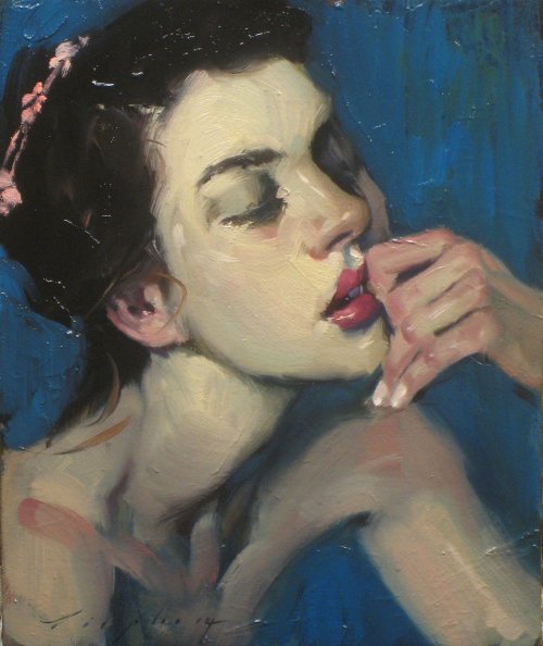 Malcolm T. Liepke aka Malcolm Liepke (American, b. 1953, Minneapolis, MN, USA) - Flowers in her Hair