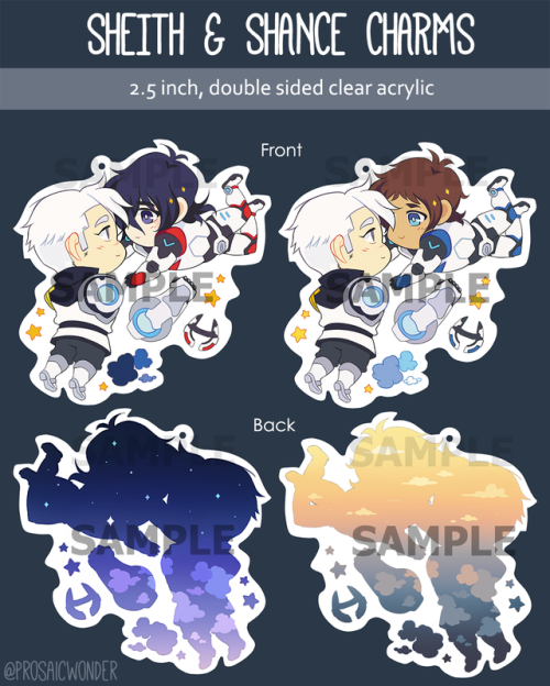 I’ve designed some new Voltron charms to be listed in my store. Please fill in the form below 