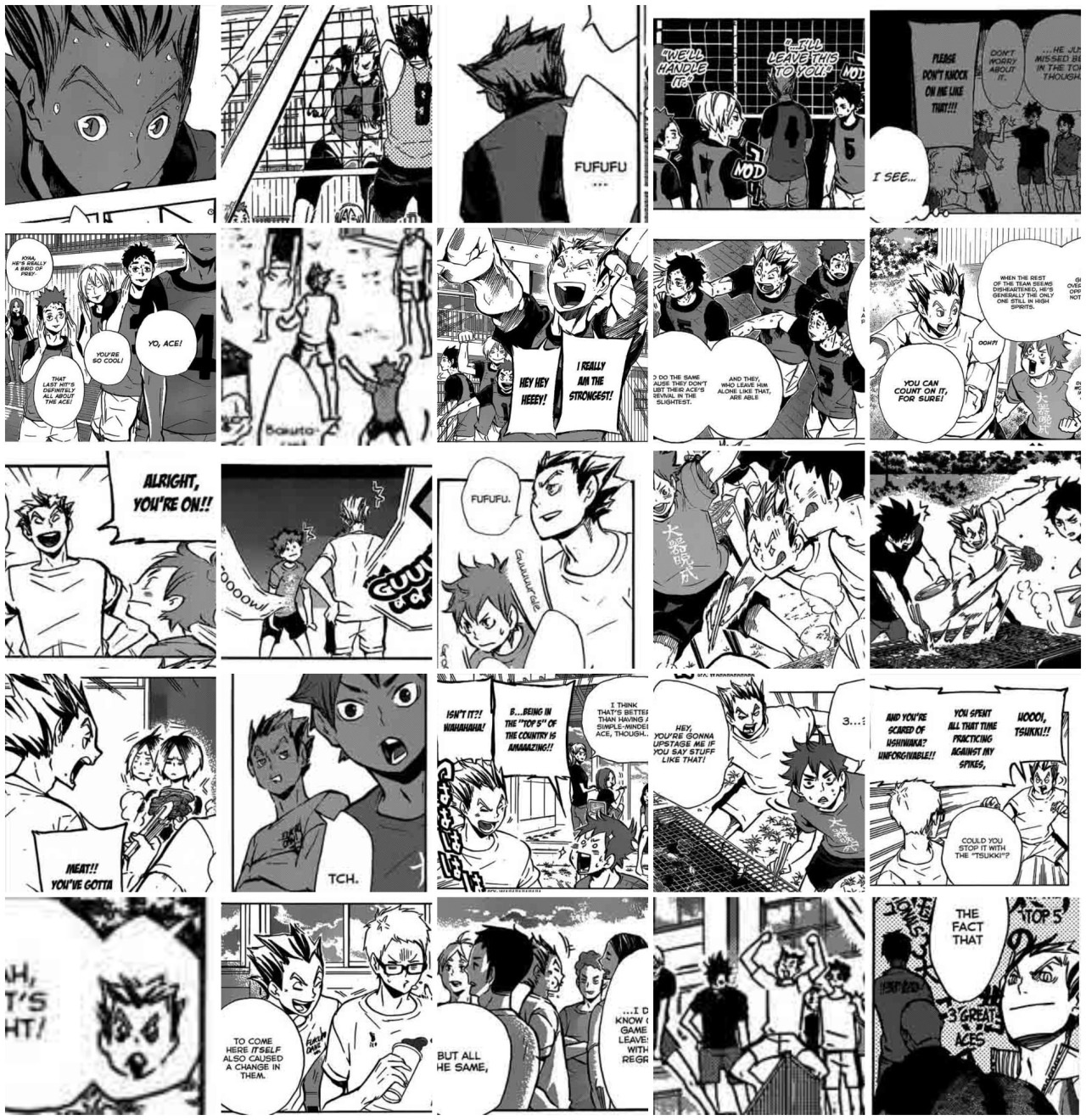 mausalen:  I fucking did it, 243 panels in total Bokuto’s appearances in the manga.