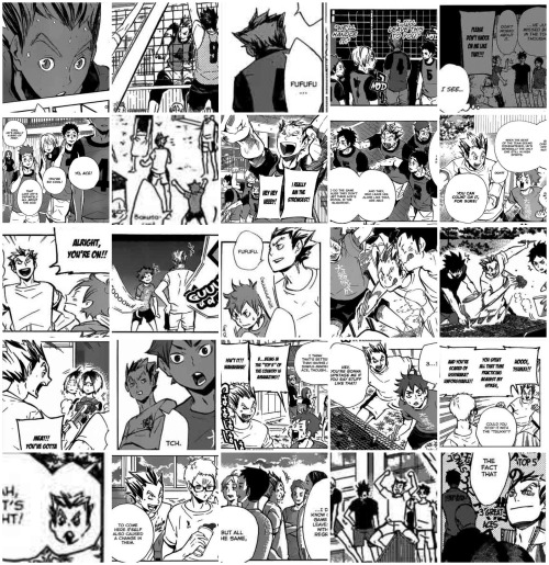 mausalen: I fucking did it, 243 panels in total Bokuto’s appearances in the manga. EVERY. FUCK