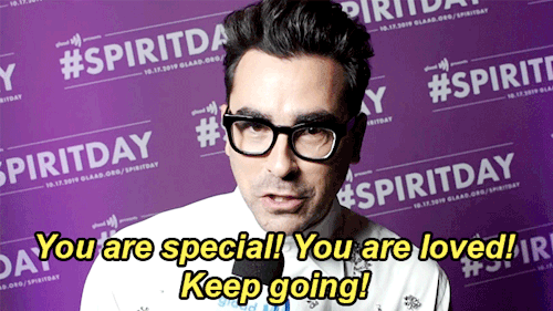 schittsgay: ✧ Schitt’s Creek Cast Moments ✧     ↳ Dan Levy sends a message to LGBTQ+ youth for GLAAD