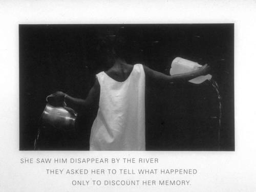 blackcontemporaryart:  Black Art History Month: Lorna SimpsonImages: Lorna Simpson, Guarded Conditions, 1989; Lorna Simpson, Self Possession, 1992; Lorna Simpson, Waterbearer, 1986; Lorna Simpson, Paradoxical Sleep, 2013