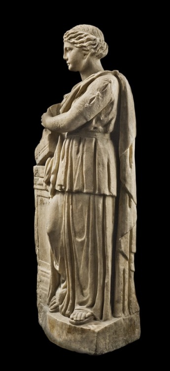 Roman Marble Statuette of A Muse Holding a Kithara, 2nd Century AD74cm (29.1 in) high