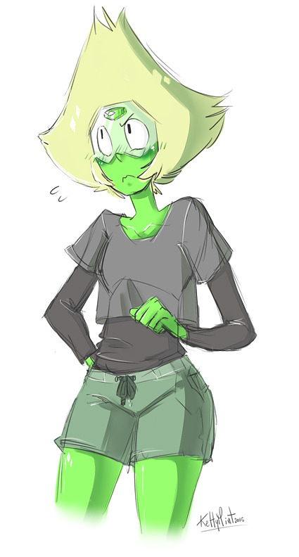 ketty-mint:  Peridot with casual outfit and voilà ! 