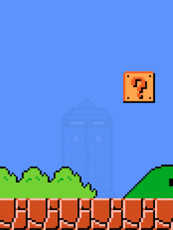 it8bit:  The Tardis Lands in The Mushroom Kingdom Created and submitted by CopiouslyGeeky. 
