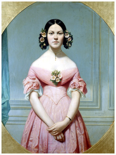 Portrait of Mademoiselle Isaure Chasseriau,niece of the artist, by Amaury Duval, 1838