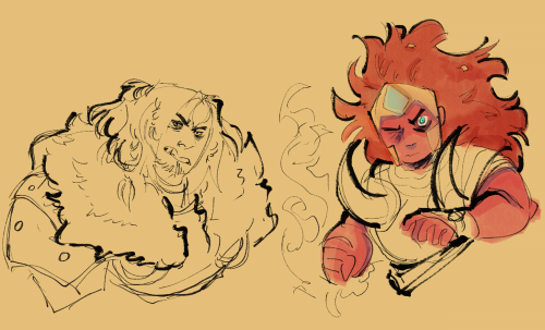 Some primarch doodles, mostly Magnus 