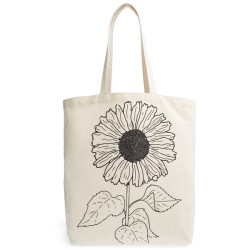 kenziesparadox:  Junior Tri-Coastal Design ‘Sunflower’ Canvas Tote   ❤ liked on Polyvore (see more canvas handbags)