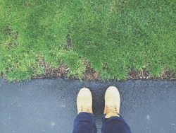 Timberlands on a rainy day