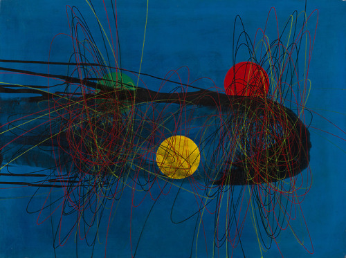 thunderstruck9: Roberto Crippa (Italian, 1921-1972), Spirali, 1952. Oil on canvas, 90 x 121 cm.