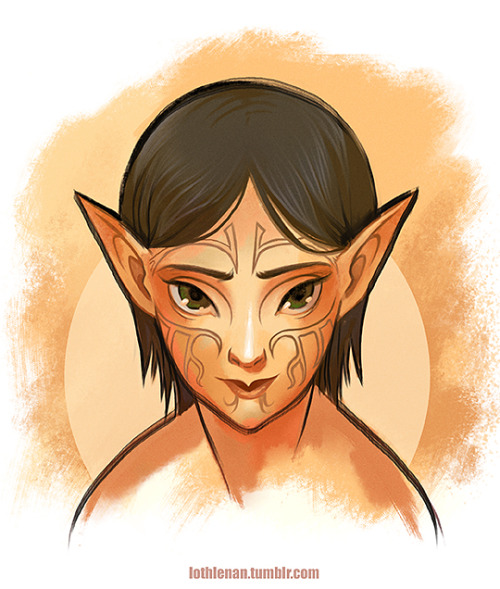 lothlenan:  Was practising some stuff and had the urge to channel that practice toward a young little Merrill. <3 