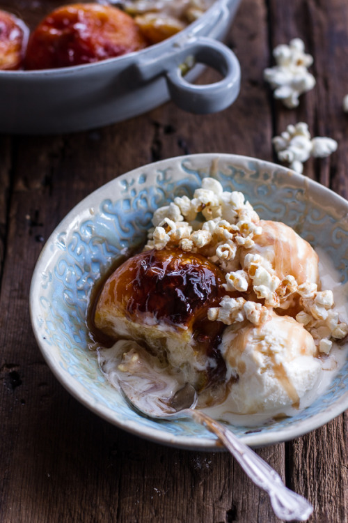 foodffs:  Easiest Bourbon Peach Dump with Buttered Popcorn.  Really nice recipes. Every hour.     