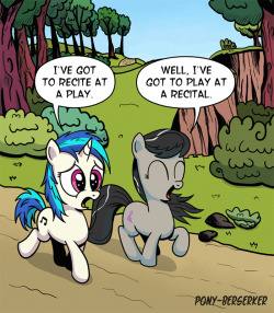 askpun:  Two two have always been so complimentary, even as foals! Artwork by Pony-BerserkerScript #870  &lt;3