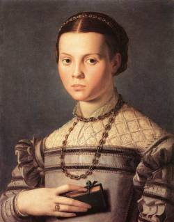 artmastered:  Bronzino, Portrait of a Young Girl, 1541-45 