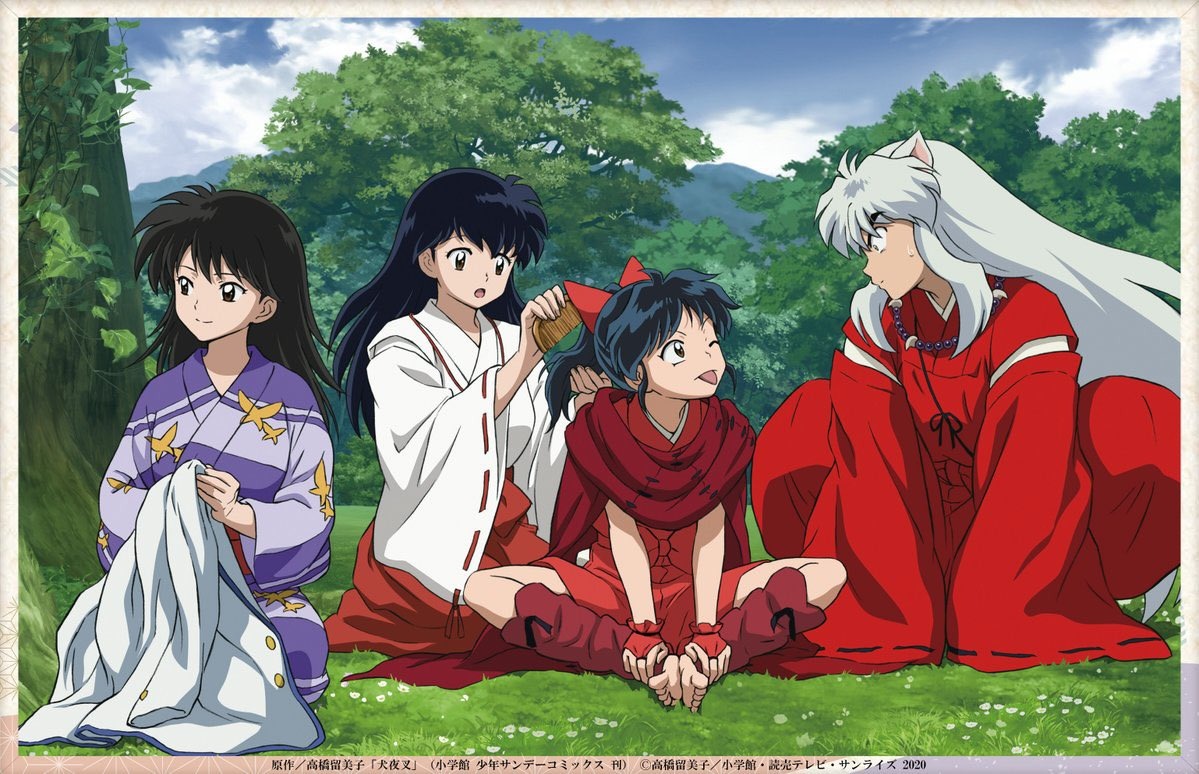 殺生丸様~!♡ — The way Sesshomaru touches his puppies faces is so