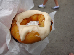 fatty-food:   	Cherry Doughnut by nycblondieandbrownie