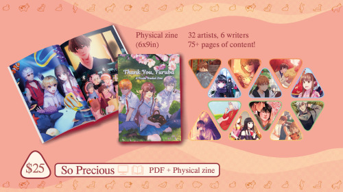 furubazine:❝ Thank you, Furuba ❞ is a physical zine with 75+ pages of illustrations and narratives s