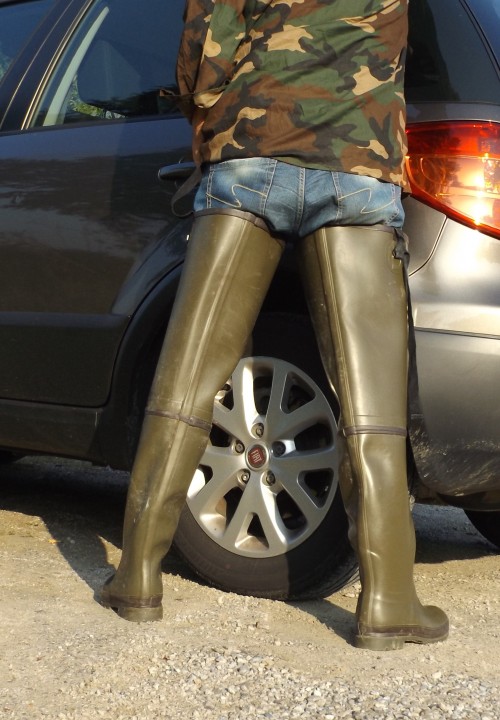 stivinrubberboots: goodyear green waders