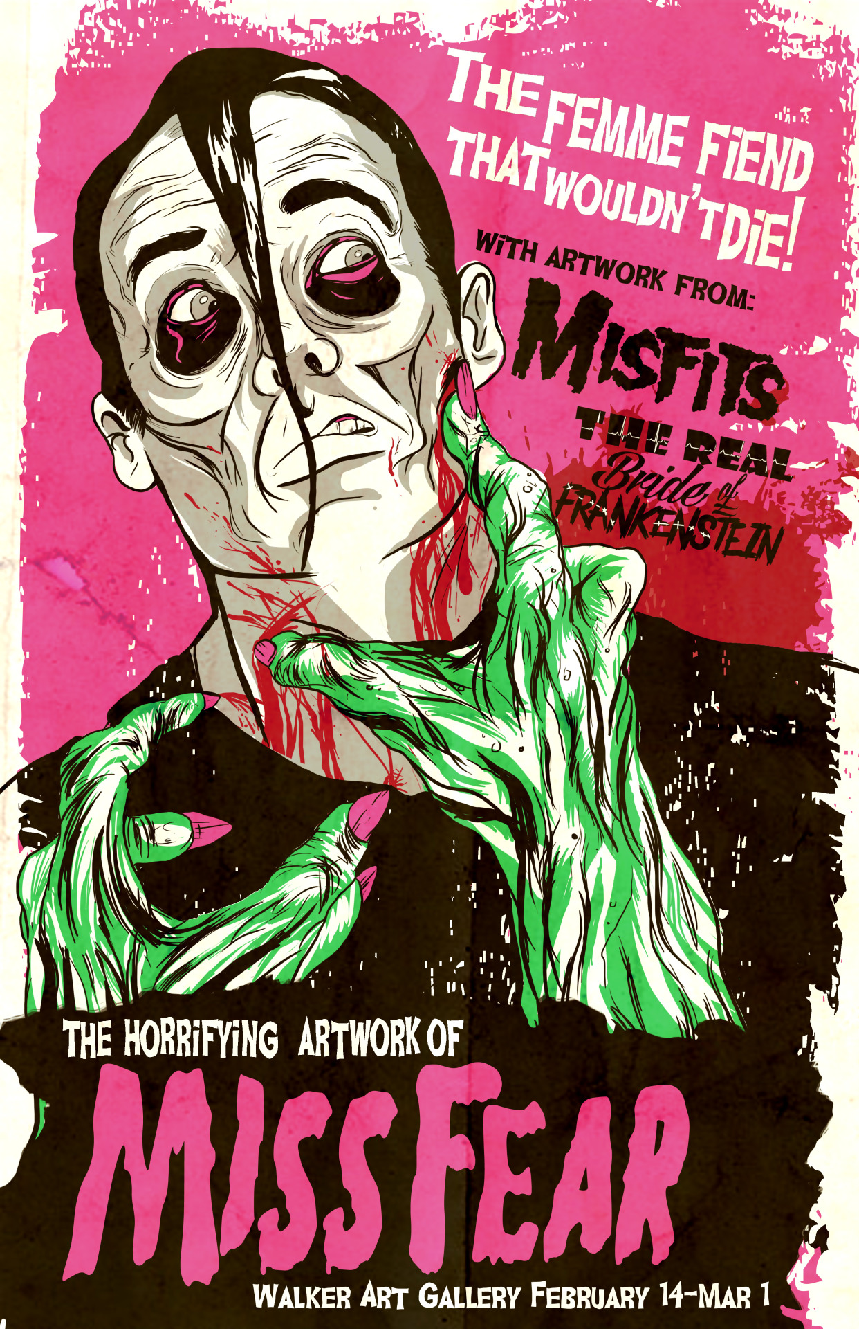 missfearandherphobias:  Flier for a gallery exhibition that’s yet to happen.  I