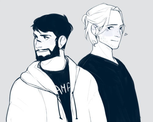 lyndraws:i know i always draw my hawke taller than anders but i’d be lying if i said i didn&rs