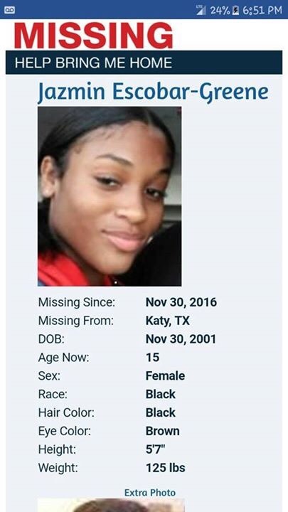 fangsandrobots:  Please help find my sisters best friend Jazmin. We’ve just been