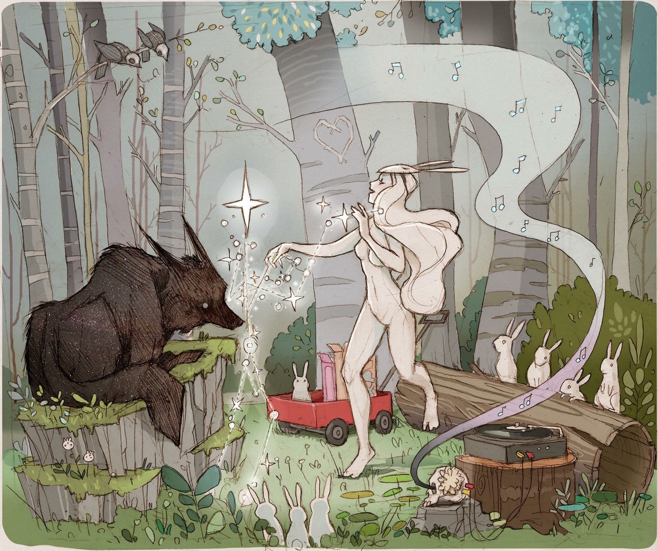 submissiveinclination:  small… ~~  Artist: Chiara Bautista