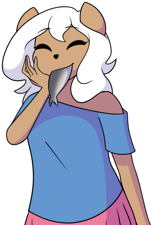 furrgroup:Eris’ favorite food, fish!=3 Feeesh~