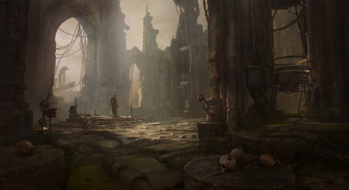 therealvagabird:Ruined temple - by Sergey Vasnev