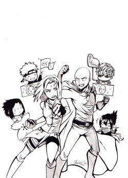 allmaiheart:  Warm up: Sakura vs. Saitama!!