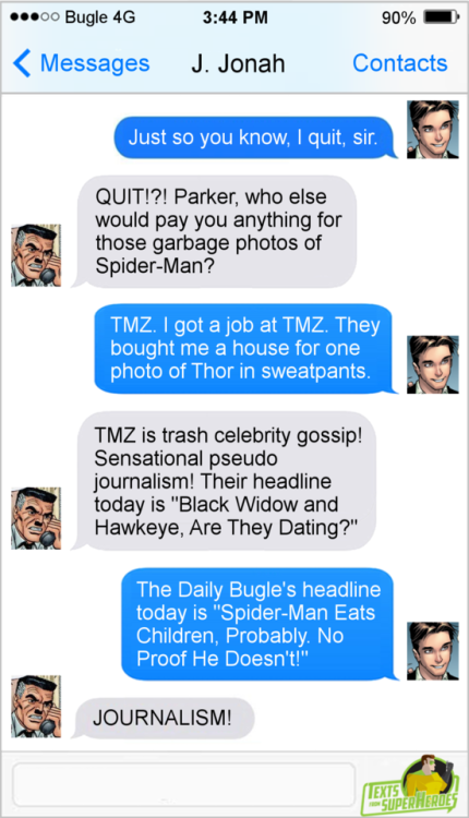 anipendragon: tiger-thoughts-and-things: fromsuperheroes: Texts From Superheroes: The Best of Spider