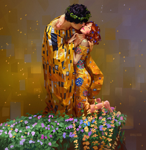 thecollectibles: Gustav Klimt inspired artworks by selected artists: Siana Park, Petter Faustino, Az