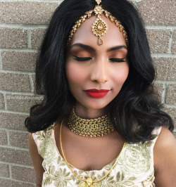 ravbbeauty: Pavithra’s reception look 😍   #RavBBride hair + makeup: Rav Brar _____ IG: @ravbbeautyconcepts 