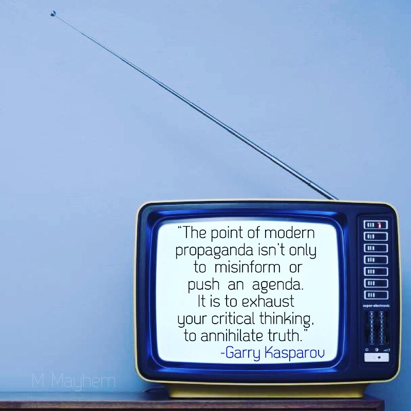 moremaggiemayhem:  “The point of modern propaganda isn’t only to misinform or