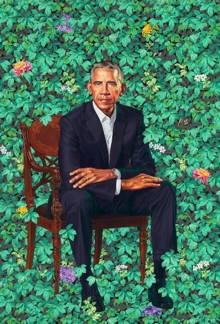 ppaction:The National Portrait Gallery revealed the Obamas’ official portraits today. It is the firs